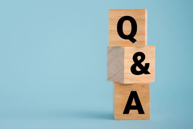 Q&Aの文字ブロック