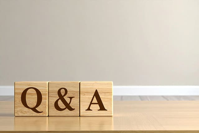 Q&Aの文字ブロック