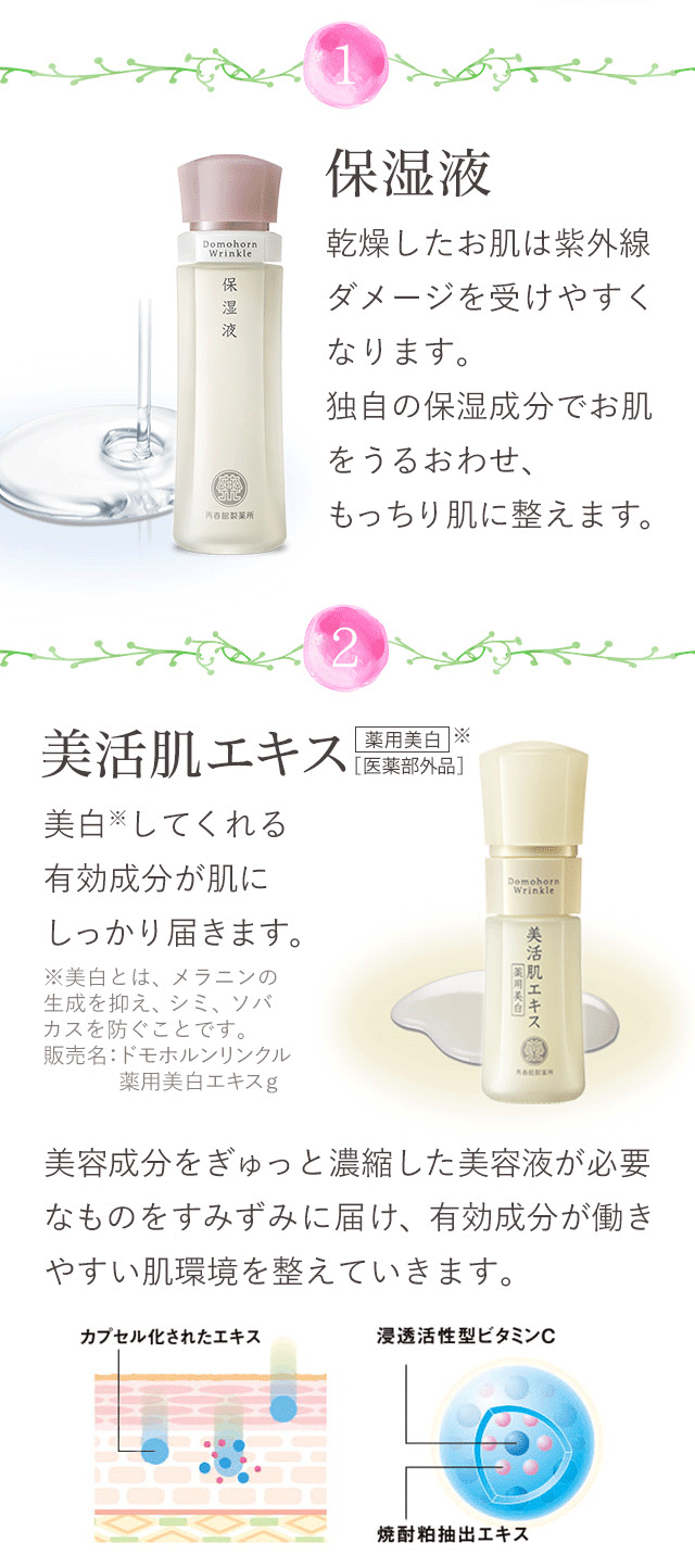 ドモホルンリンクル|再春館製薬所 ドモホルンリンクル|再春館製薬所