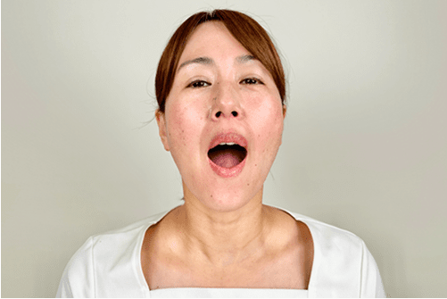あいうえお体操を行う様子