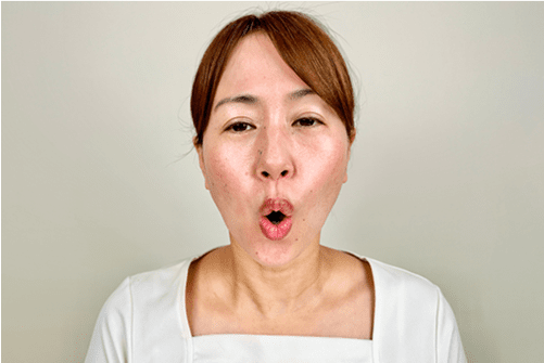 あいうえお体操を行う様子