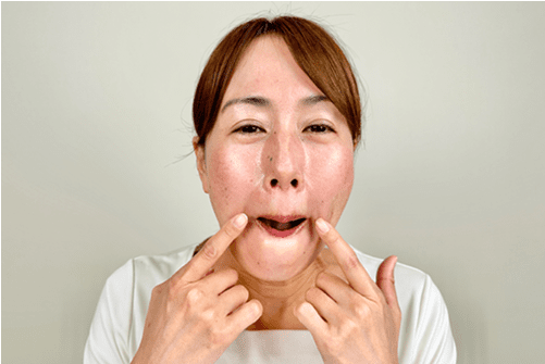 あいうえお体操を行う様子