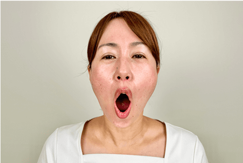 あいうえお体操を行う様子