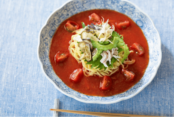 夏野菜の冷やし中華画像