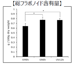 総フラボノイド含有量グラフ