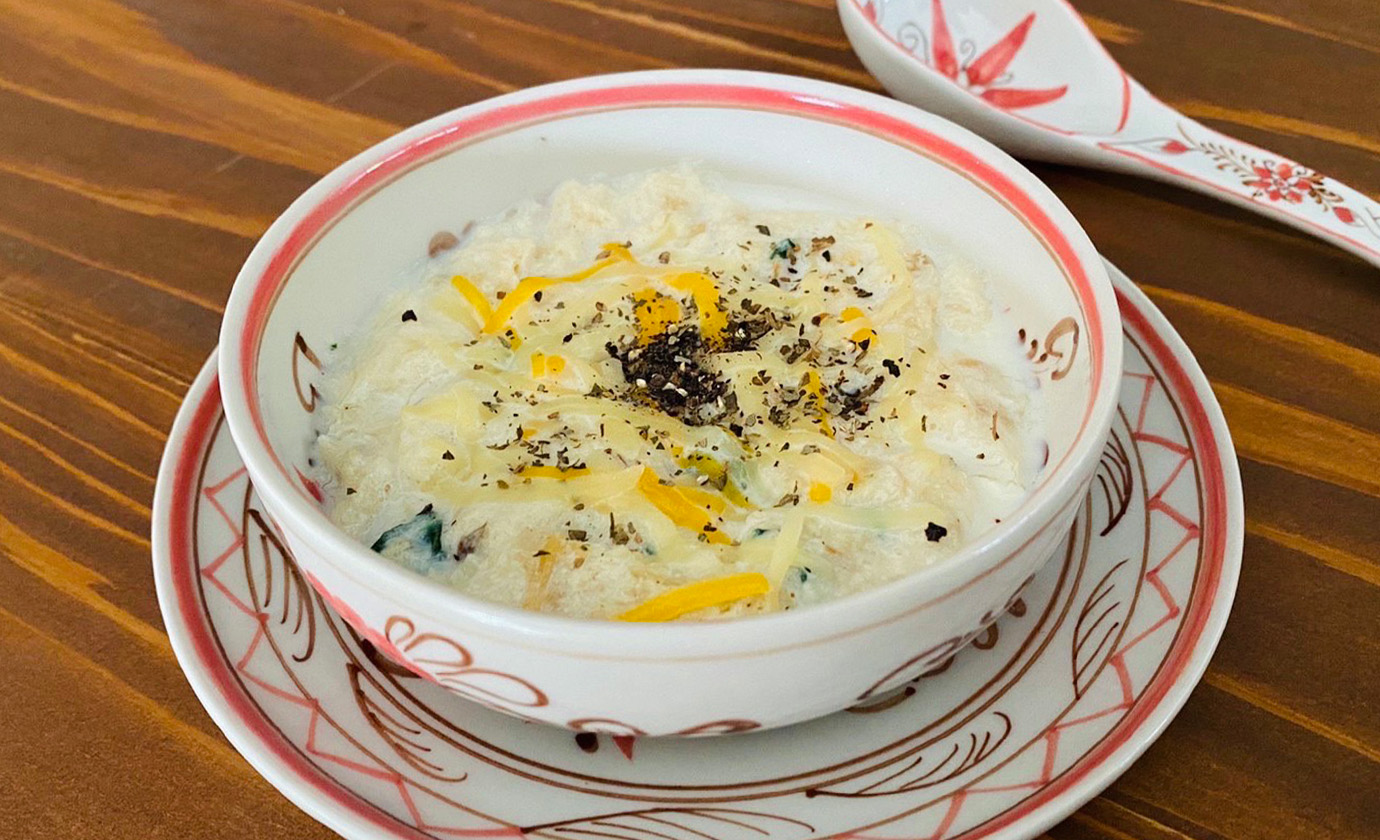 ほっこりミルク粥風薬膳スープ粥アレンジ